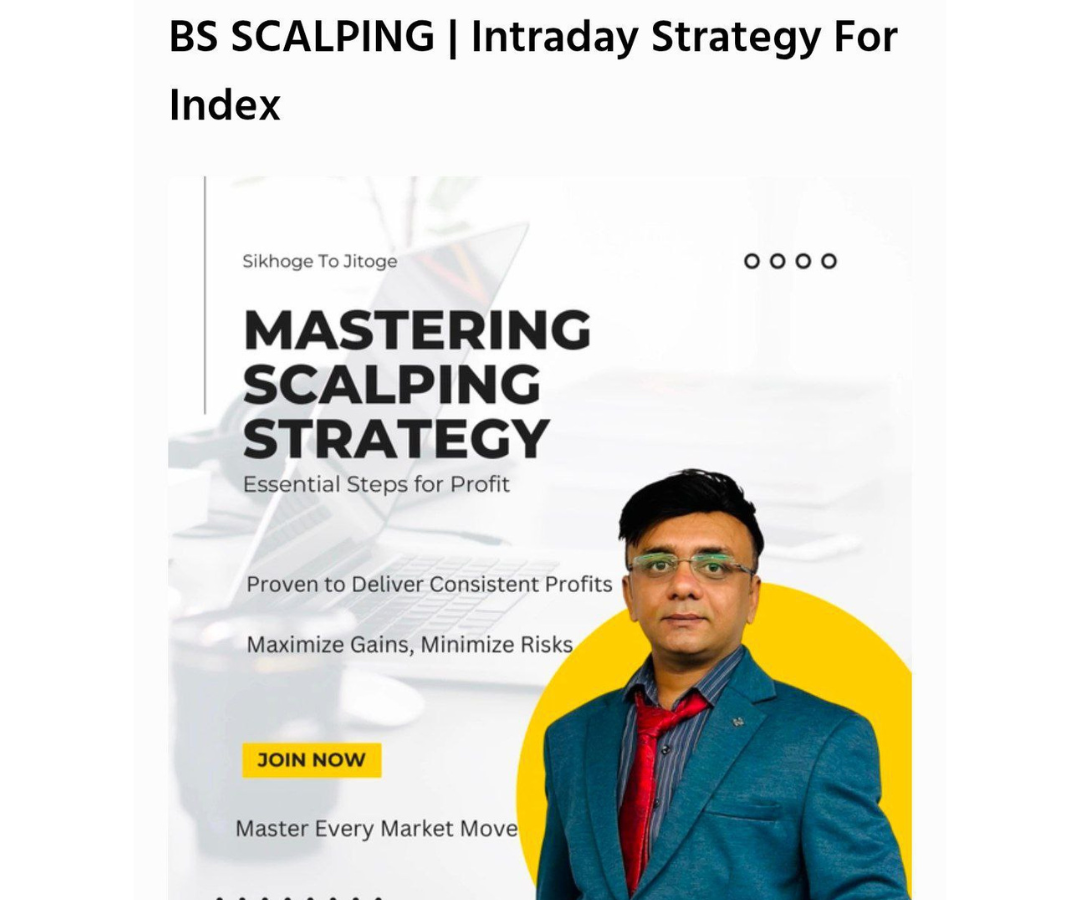 Ketan Lakhani BS SCALPING Intraday Strategy For Index
