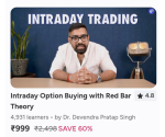 Trade with Dr Devendra Intraday Option Buying With Red Bar Theory