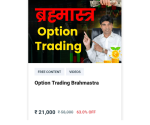 Rk Delhiwala Option Trading Brahmastra Course