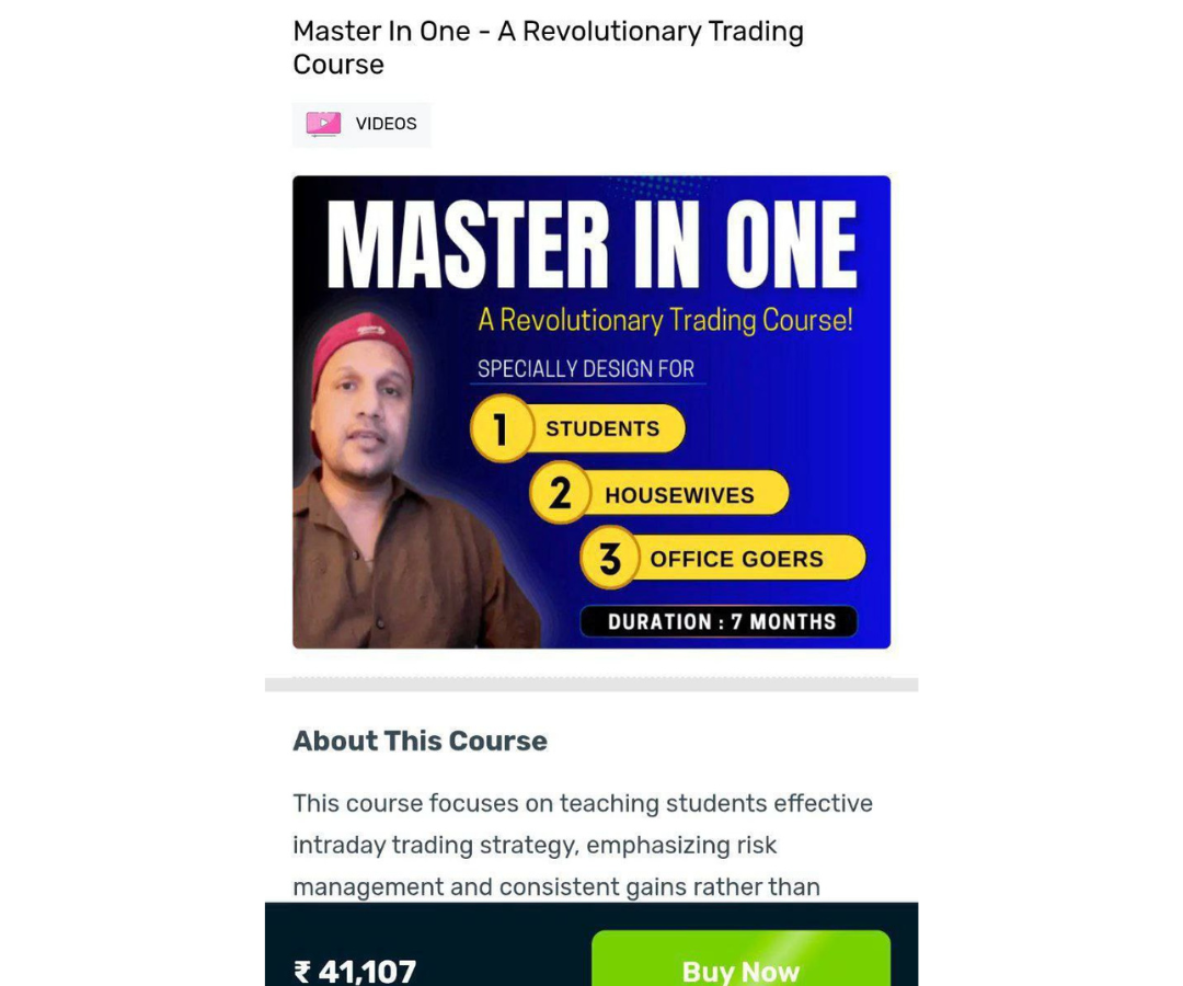 Neta Academy Course Master in one – A Revolutionary Trading Course 7 Months
