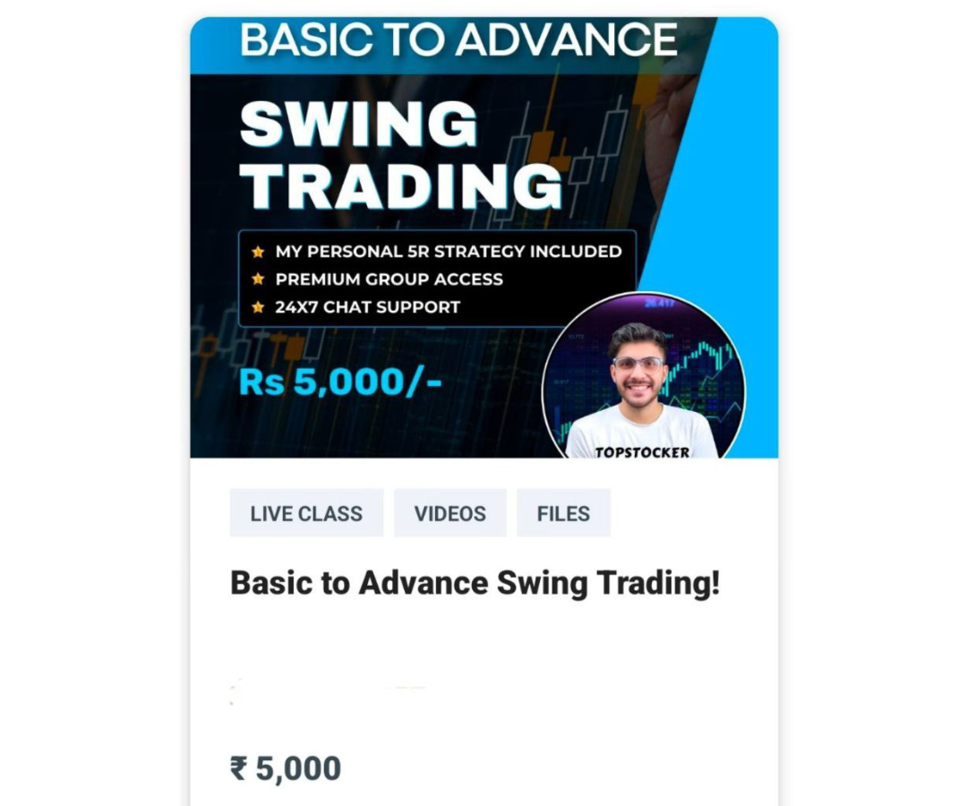 TopStocker Course Basic to Advance Swing Trading