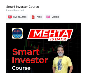 Smart Investor Course By Mehta Is Back