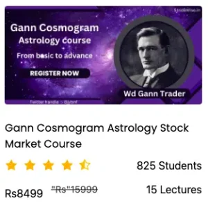 Gann Cosmogram Astrology Stock Market (Stride wise) Course